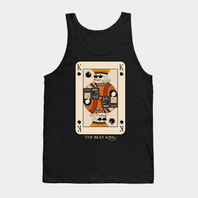 Beatmaker King Card for Music Producer and Dj Tank Top by Mewzeek_T